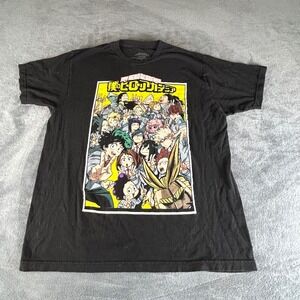 My Hero Academia Funimation Class 1-A Graphic T-Shirt Mens Large Black Anime